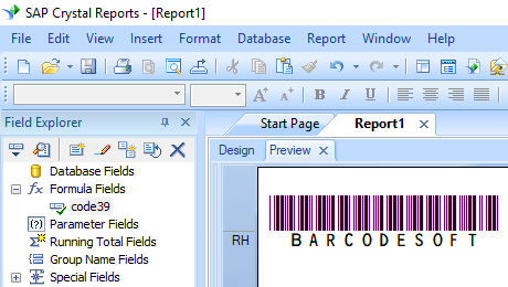 code39 barcode crystal reports