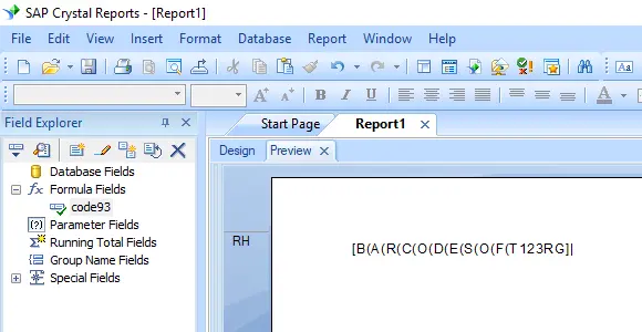 code-93 create formula crystal reports