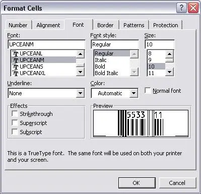 Bookland barcode typeface excel Bookland barcode typeface excel