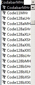 codabar barcode access schriftart