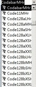 codabar barcode access schriftart