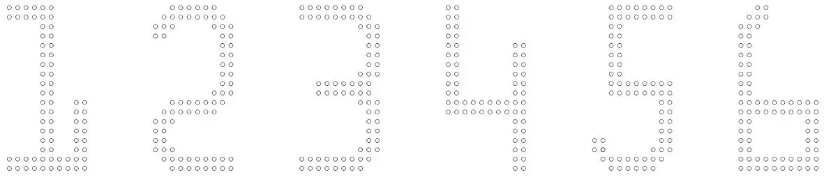 double density semi ocr font