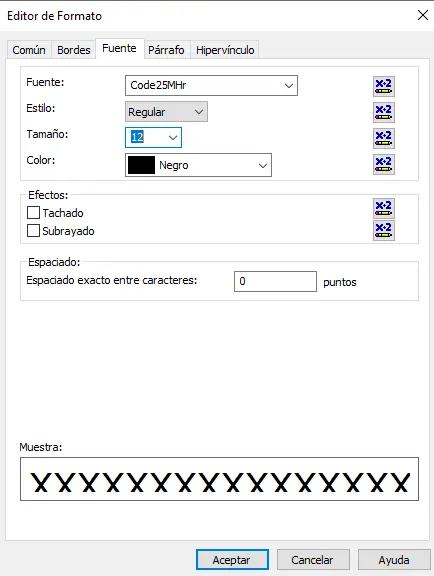 code25 código de barras crystal reports fórmula campo