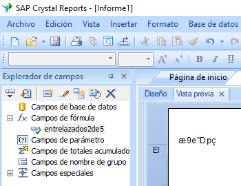 Entrelazados-2-de-5 código de barras crystal reports fórmula campo