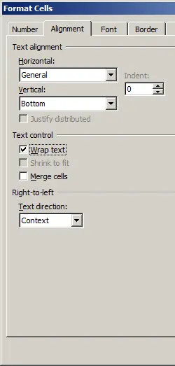 Data Matrix alignment excel Data Matrix alignment excel