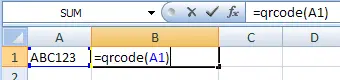 QRCode Excel macro