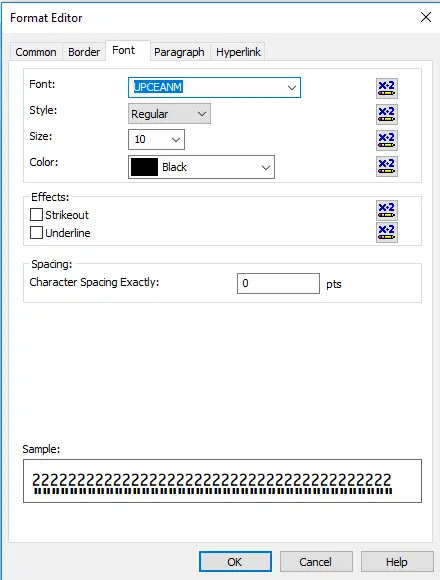 Choose bookland code barres Typeface in crystal reports bookland code barres font crystal reports