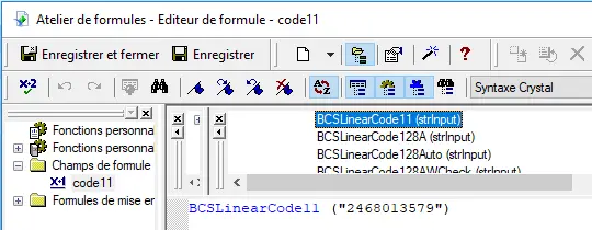 code11 barcode crystal reports UFL code11 barcode crystal reports UFL