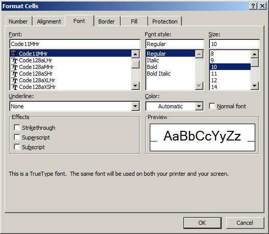 Générer Code à Barres Code 11 Dans Ms Access Ms Excel Et