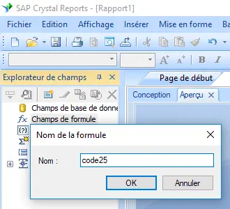 code25 barcode create formule crystal reports