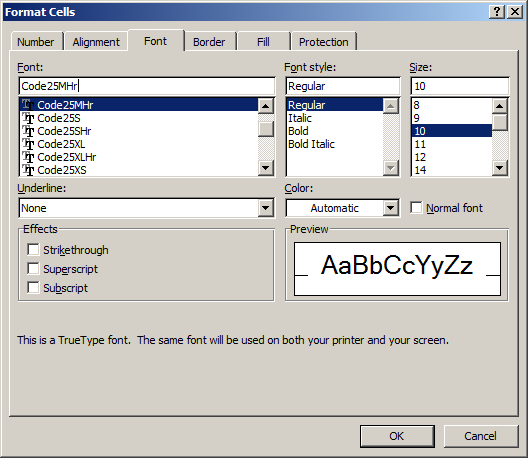 Générer Code à Barres Code25 Dans Ms Access Ms Excel Et