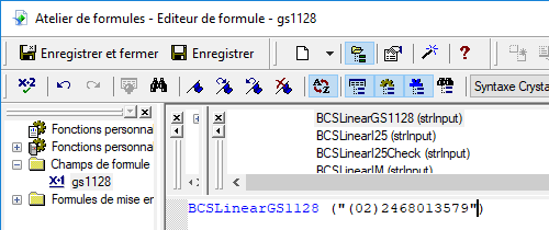 Générer Code à Barre Gs1128 Dans Ms Access Ms Excel Et