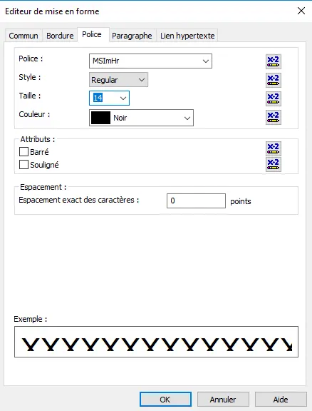 Choose msi code barres Typeface in crystal reports msi code barres font crystal reports