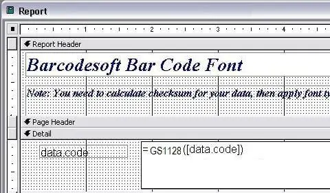 Access database field expressions code setting
