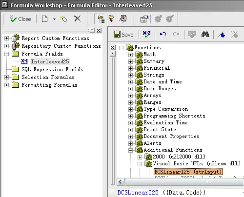interleaved-2-of-5 crystal reports ufl