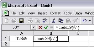 Ms Excel Ms Accessおよびcrystal Reportsで Code 39バーコード 生成する