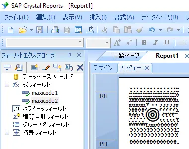 MaxiCode crystal reports