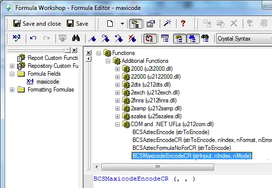 maxicode barcode crystal reports UFL maxicode barcode crystal reports UFL