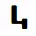 MICR e-13b font number four