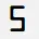 MICR e-13b font number five