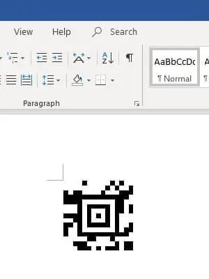 Aztec Code in office 365 Word Aztec Code in office 365 Word