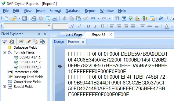 pdf417 barcode crystal reports UFL