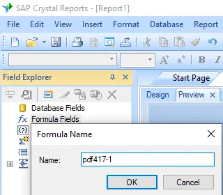 pdf417 create formula crystal reports