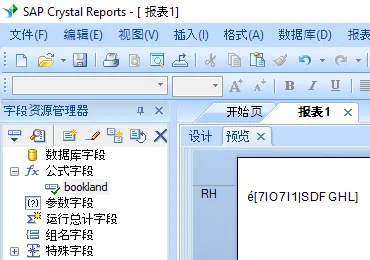 Bookland 條碼 水晶報表 公式 字段
